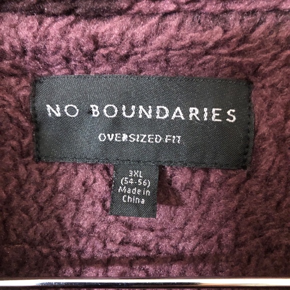 No Boundaries, Men’s 3X Faux Sherling Trucker Jacket - Picture 3 of 8